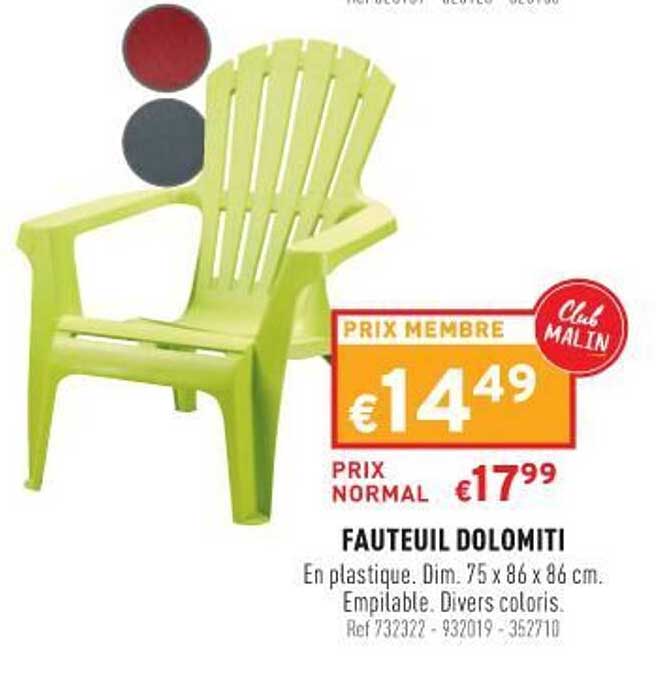 fauteuil dolomiti