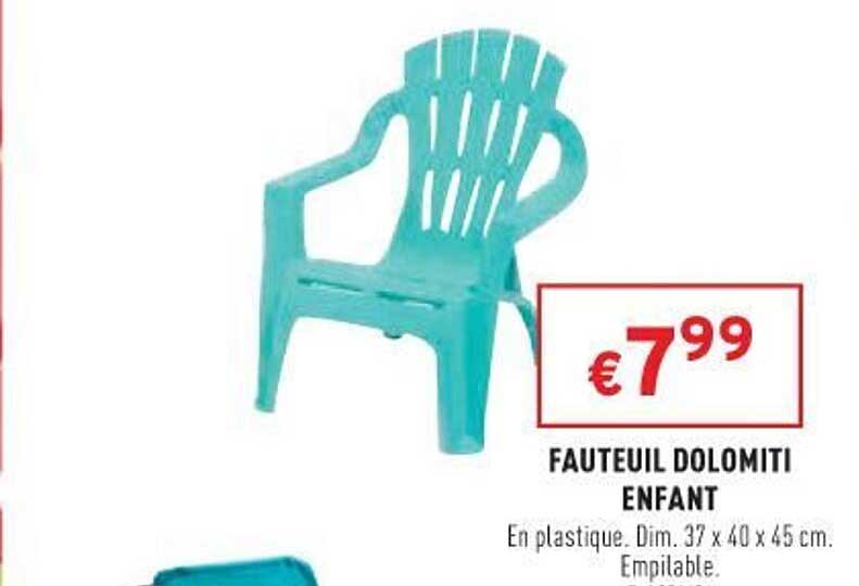 fauteuil dolomiti enfant