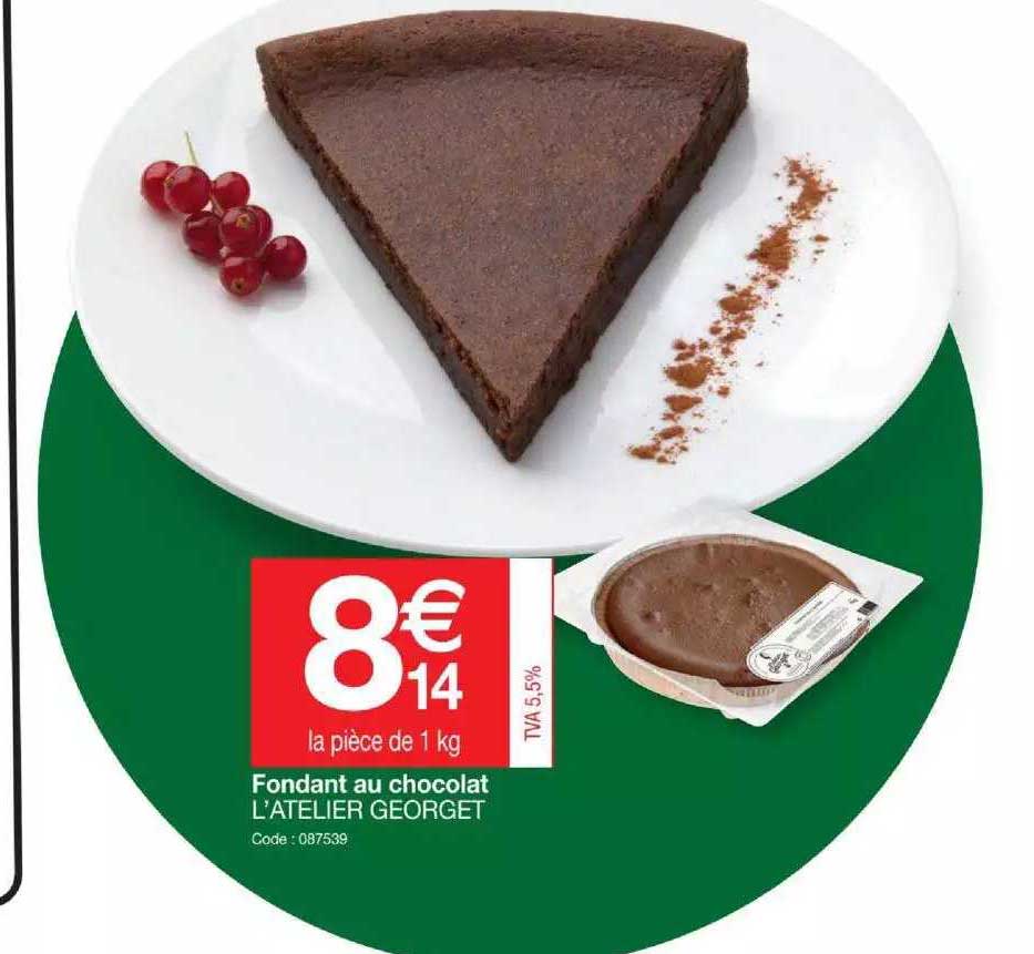 fondant au chocolat l'atelier georget