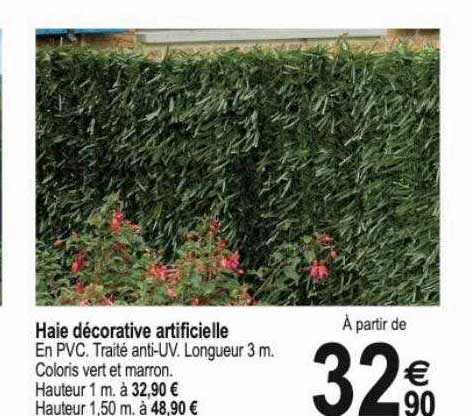 haie décorative artificielle