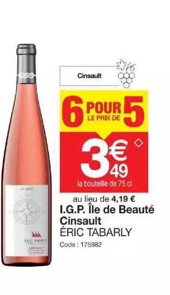 i.g.p. île de beauté cinsault éric tabarly