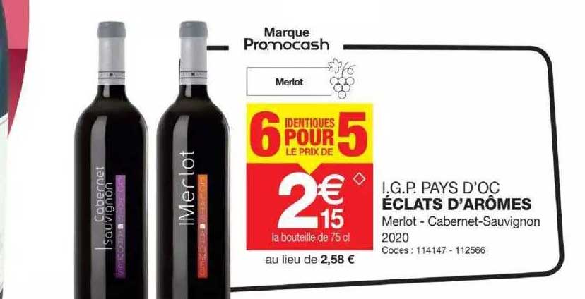i.g.p. pays d'oc éclats d'arômes merlot - cabernet-sauvignon 2020