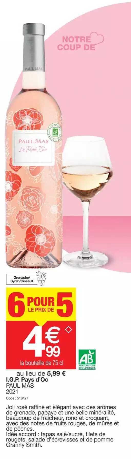 i.g.p. pays d'oc paul mas 2021