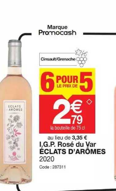 i.g.p. rosé du var éclats d'arômes 2020