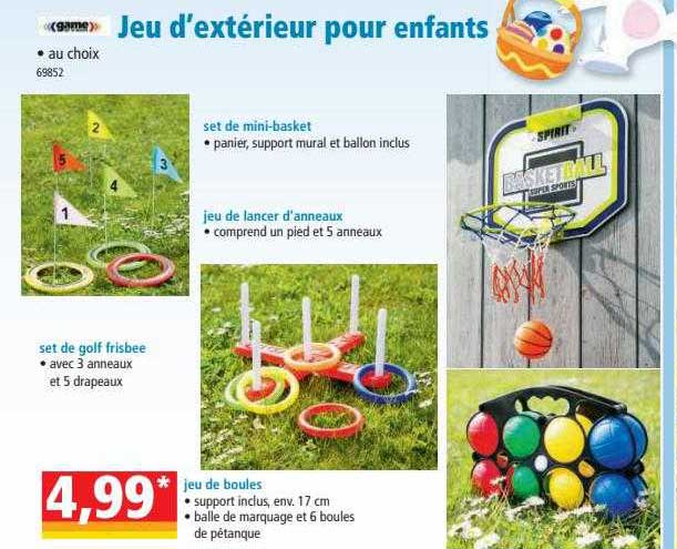 jeu d'extérieur pour enfants