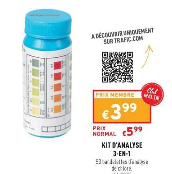 kit d'analyse 3-en-1