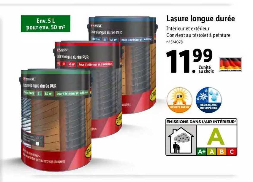 lasure longue durée parkside