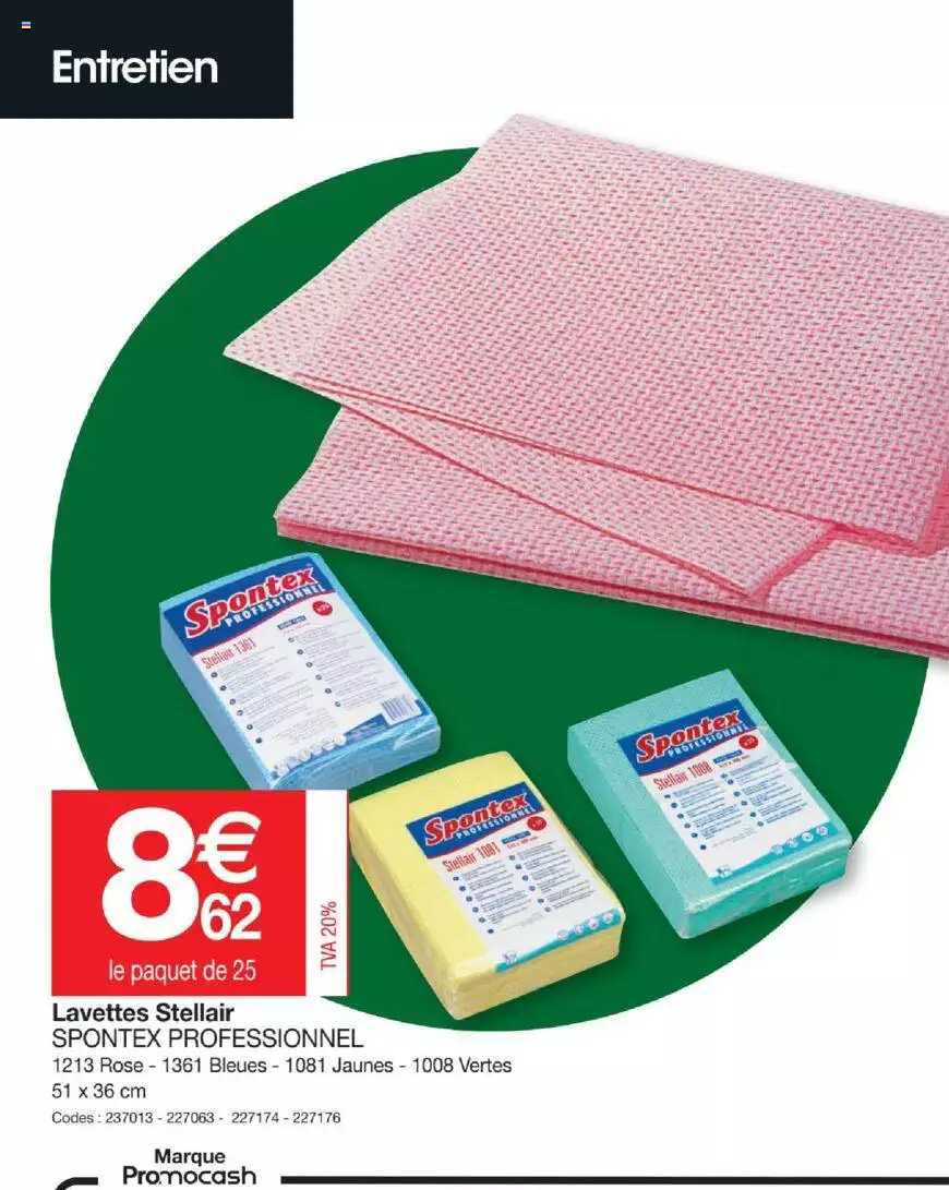 lavettes stellaire spontex professionnel