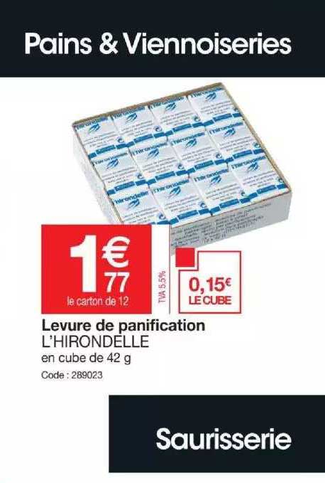 levure de panification l'hirondelle