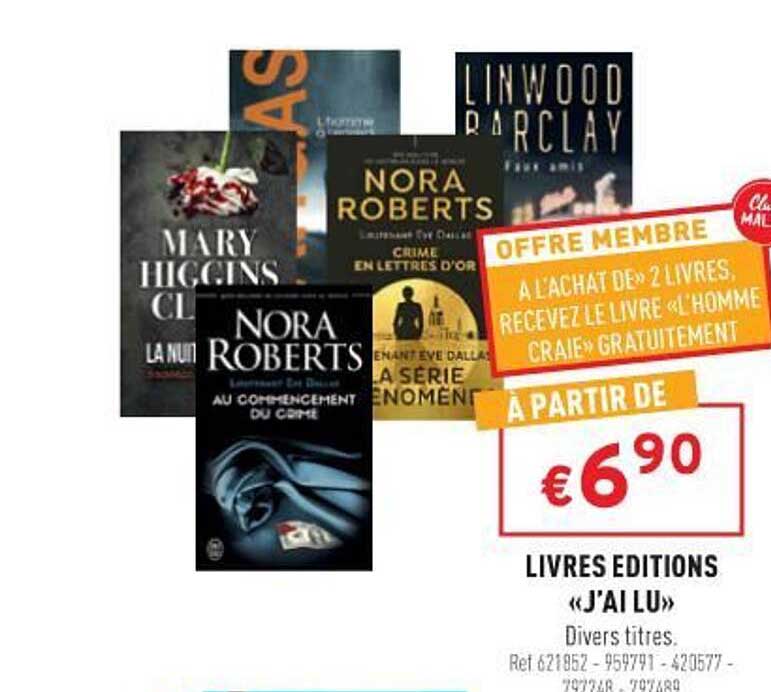 livres éditions "j'ai lu"