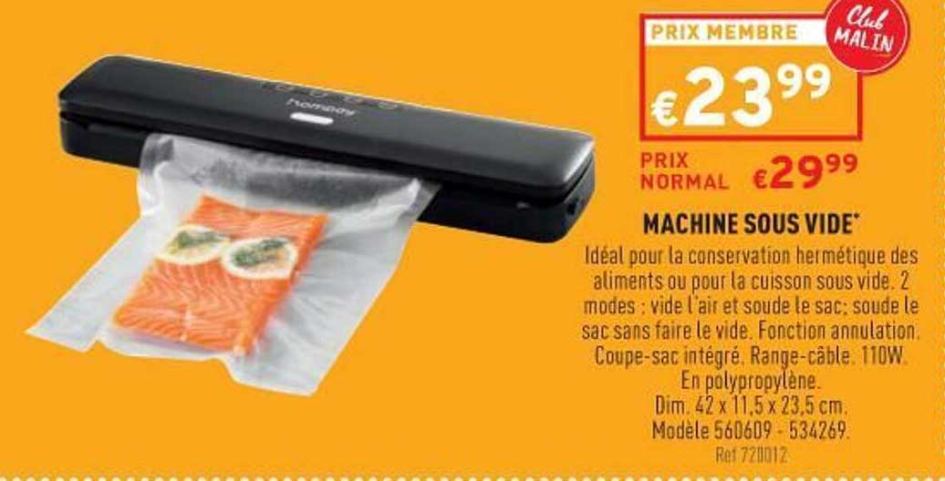 machine sous vide