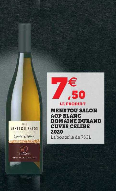 menetou salon aop blanc domaine durand cuvée céline