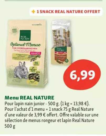 menu real nature