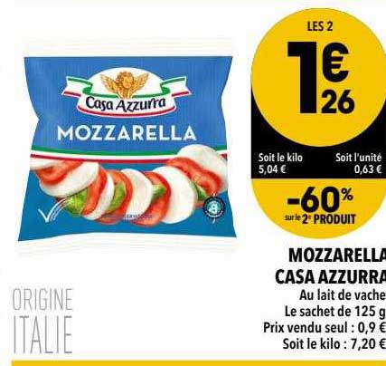 mozzarella casa azzurra