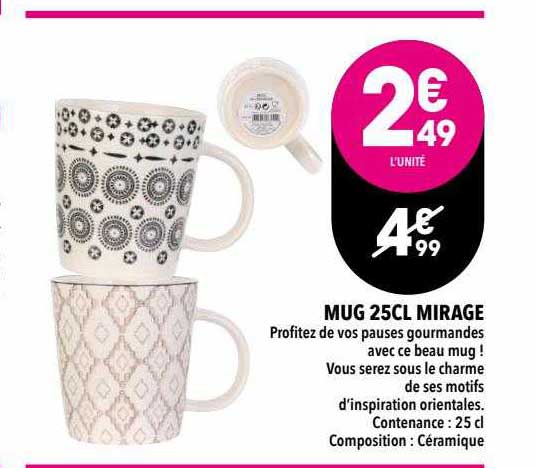 mug 25cl mirage