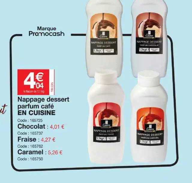 nappage dessert parfum café en cuisine