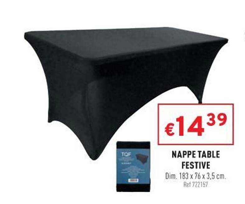 nappe table festive