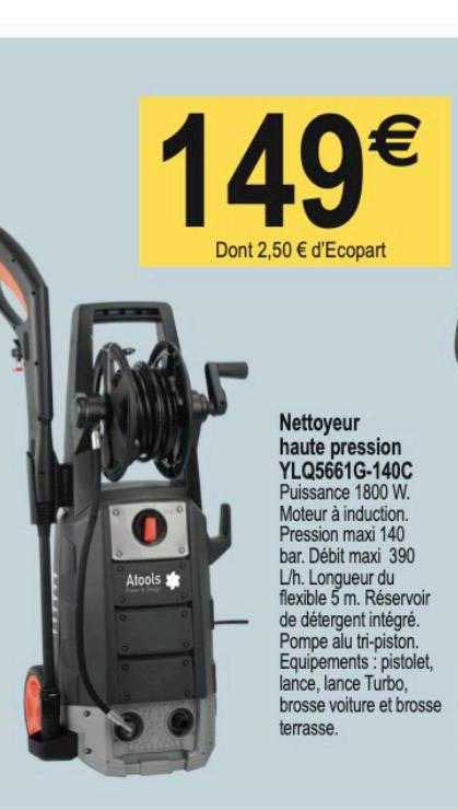 Nettoyeur Haute Pression Ylq5661g-140c Atools