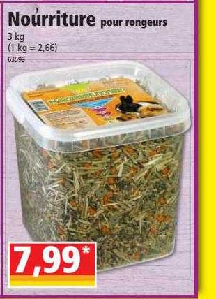 nourriture pour rongeurs