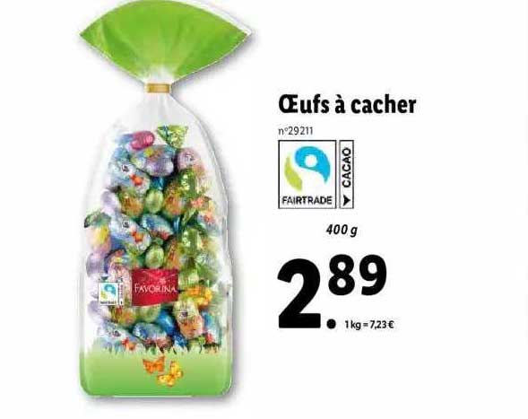 oeufs à cacher favorina