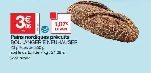 pains nordiques précuits boulangerie neuhauser