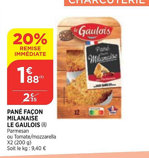 pané façon milanaise le gaulois