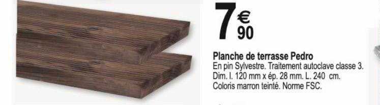 planche de terrasse pedro