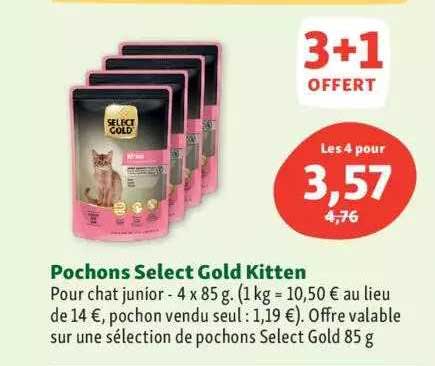 pochons select gold kitten