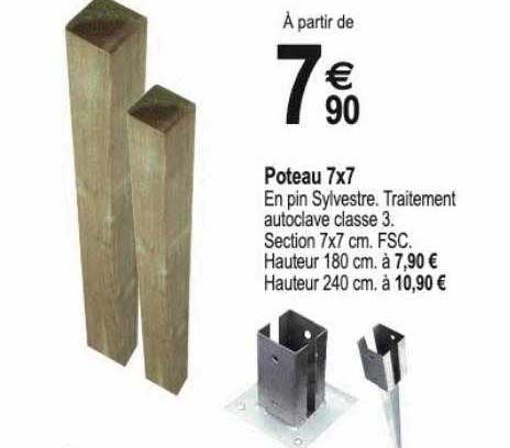 poteau 7x7