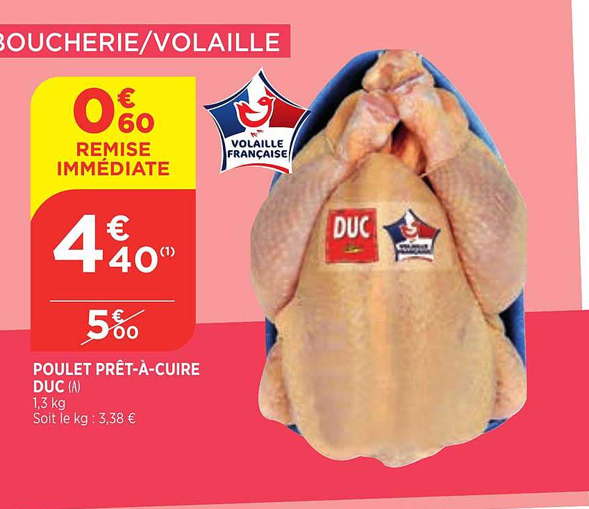 poulet prêt-à-cuire duc