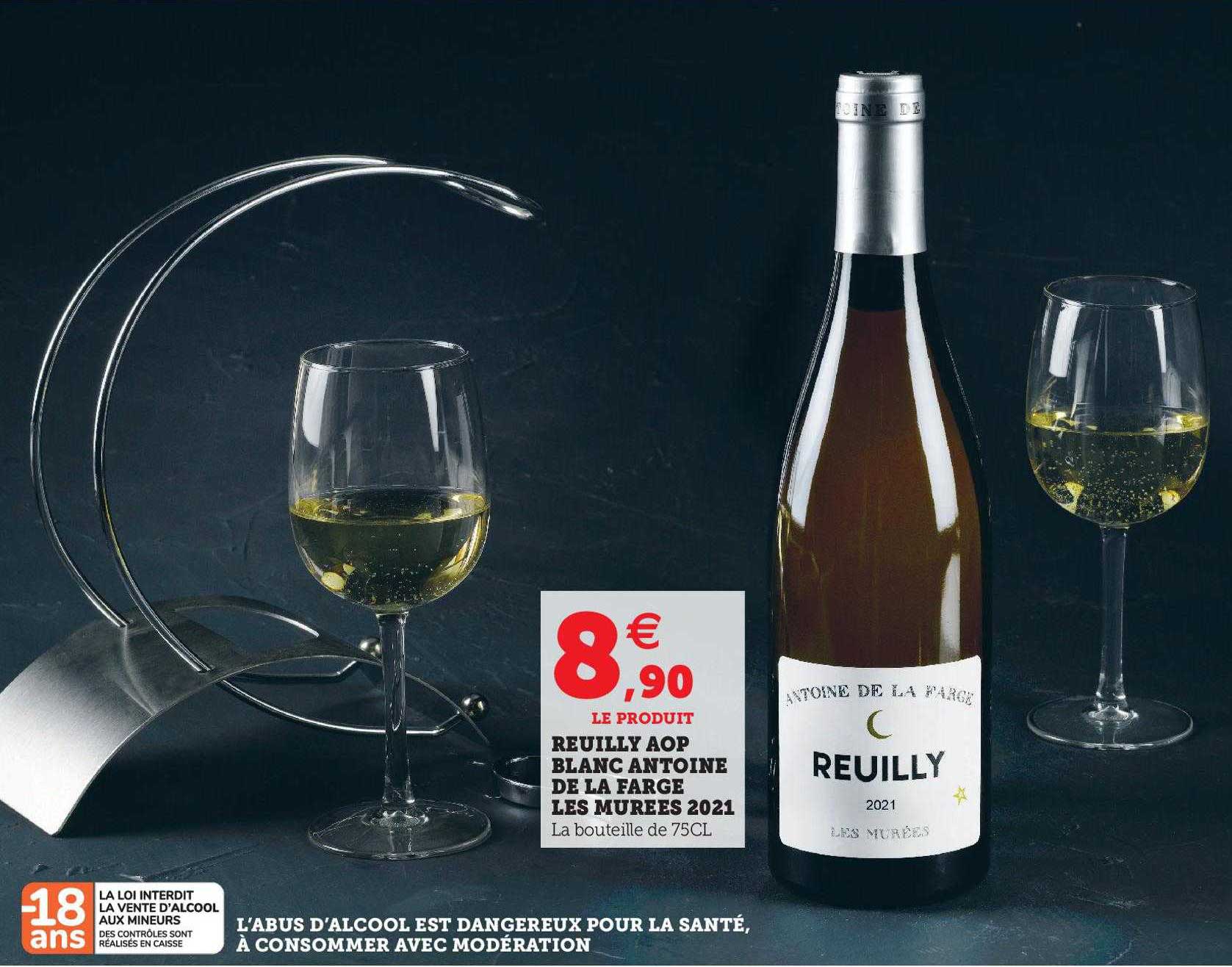 reuilly aop blanc antoine de la farge les murées 2021