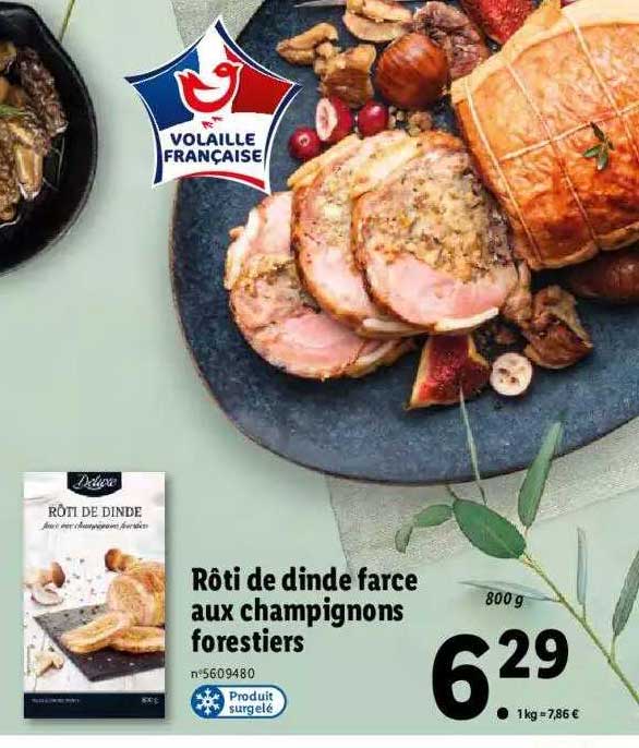 Rôti De Dinde Farce Aux Champignons Forestiers