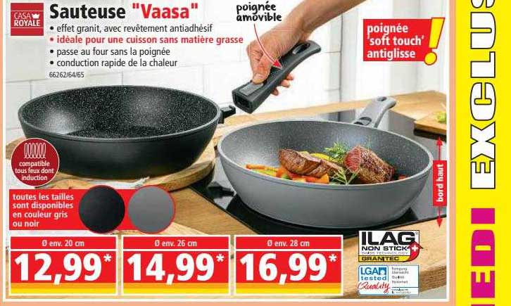 Sauteuse "vaasa" Casa Royale