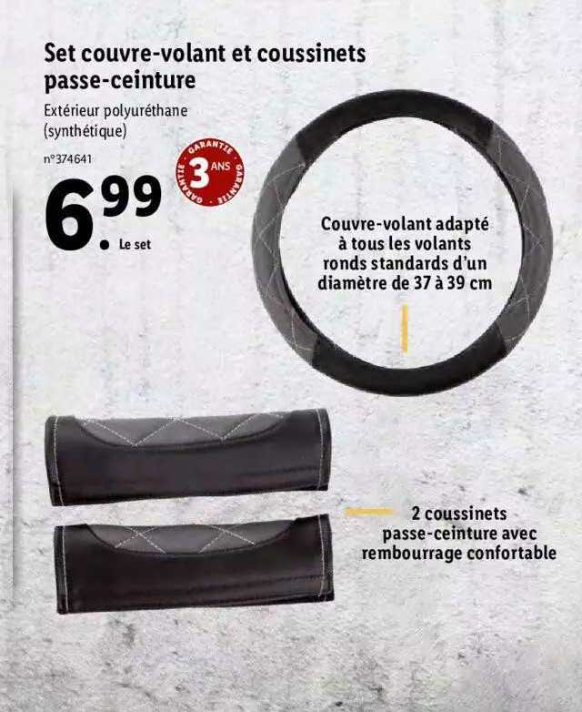 set couvre-volant et coussinets passe-ceinture