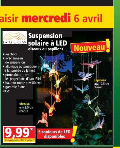 suspension solaire à led i-glow
