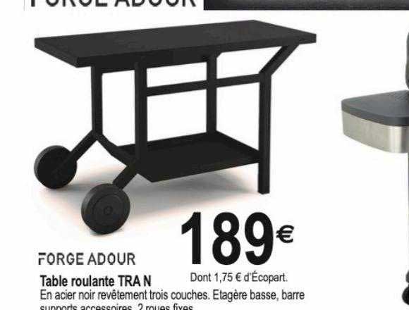 table roulante tra n forge adour
