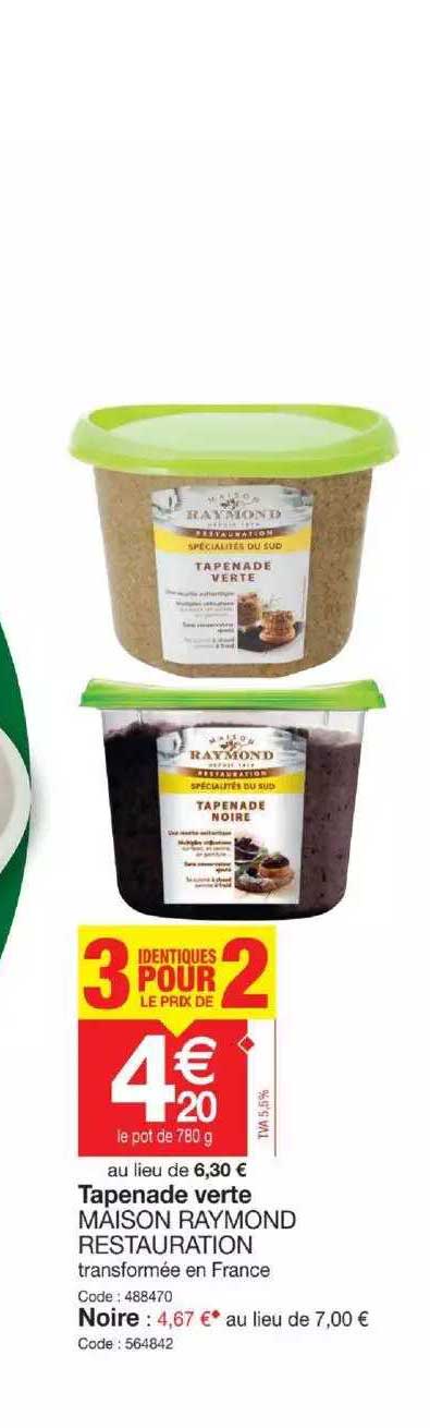 tapenade verte maison raymond restauration