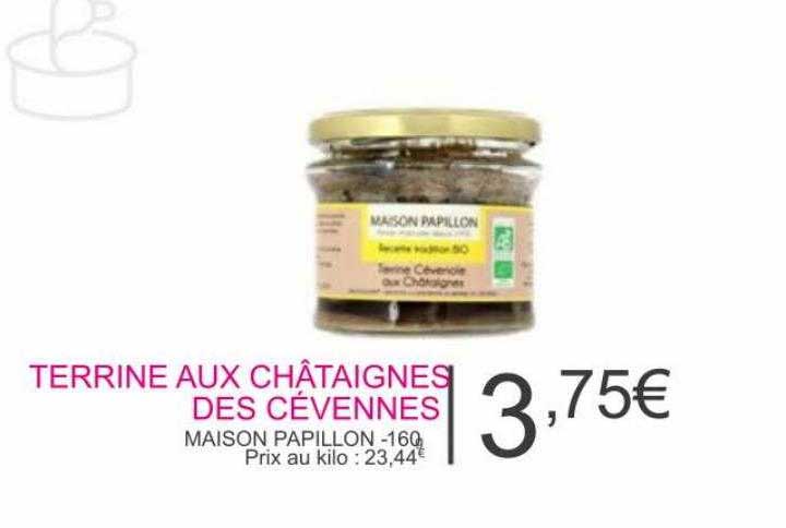 Terrine Aux Châtaignes Des Cévennes - Maison Papillon