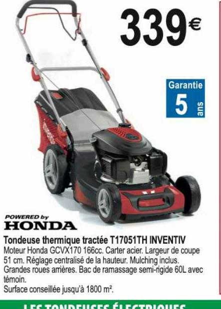 Tondeuse Thermique Tractée T17051 Inventiv