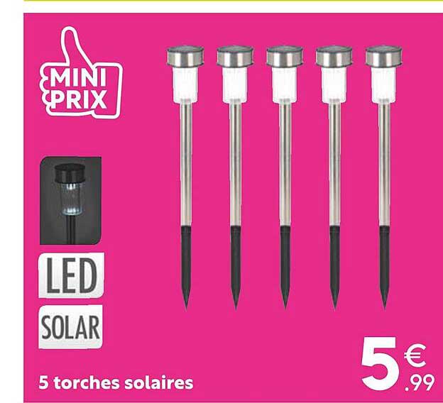 5 Torches Solaires