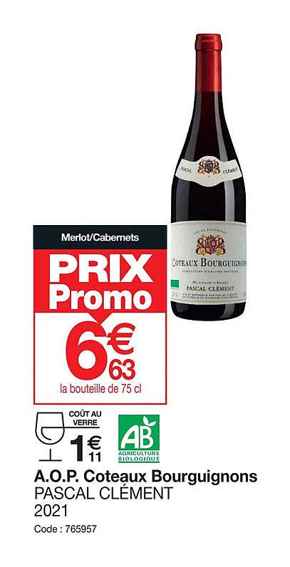 a.o.p. côteaux bourguignons pascal clément 2021