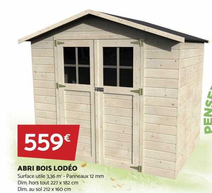 abri bois lodéo