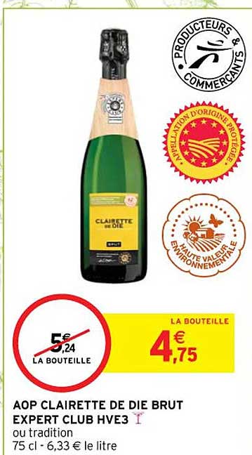 aop clairette de die brut expert club hve3