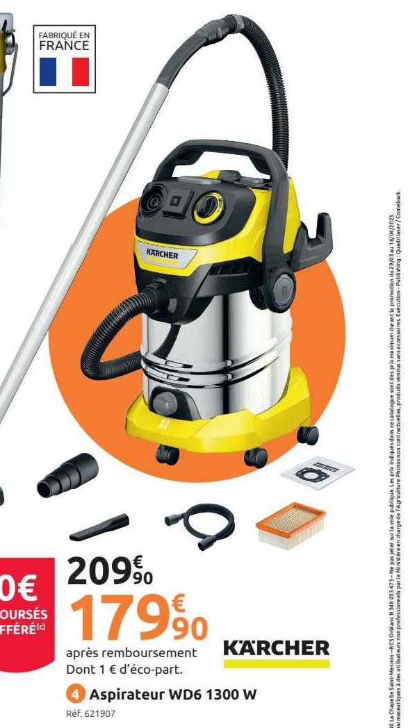aspirateur wd6 1300w kärcher