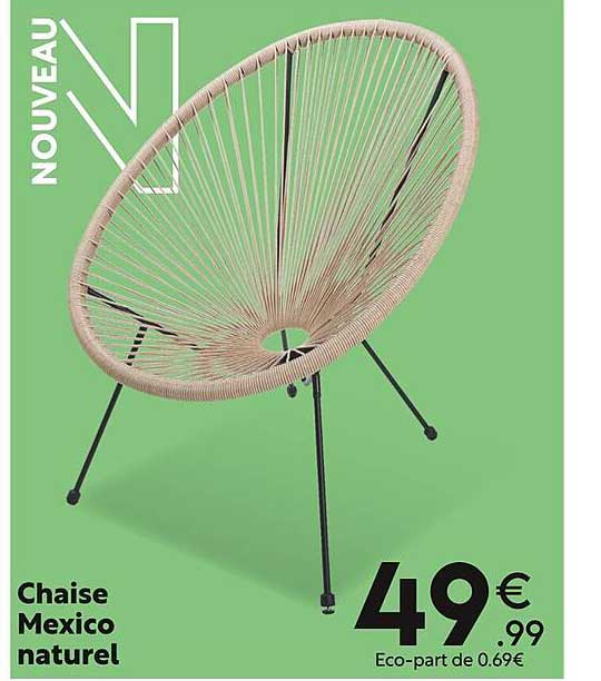 Chaise Mexico Naturel
