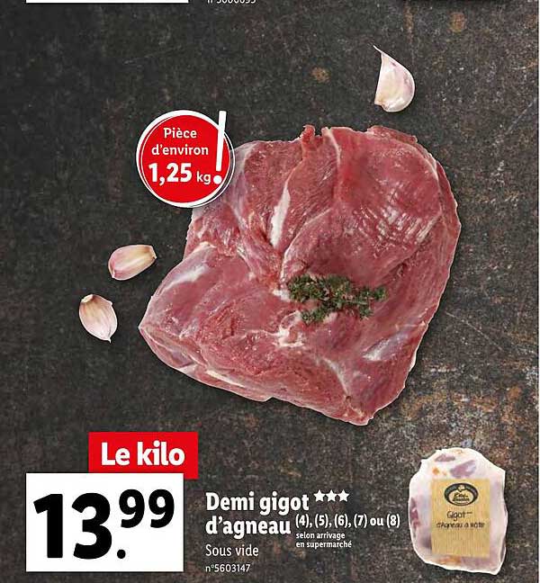 Demi Gigot***d'agneau