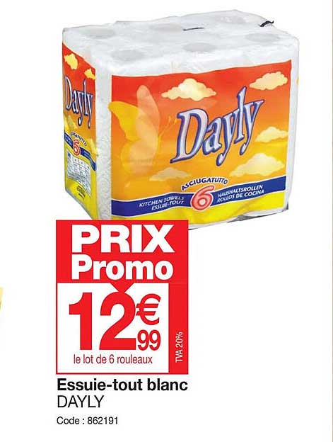 essuie-tout blanc dayly