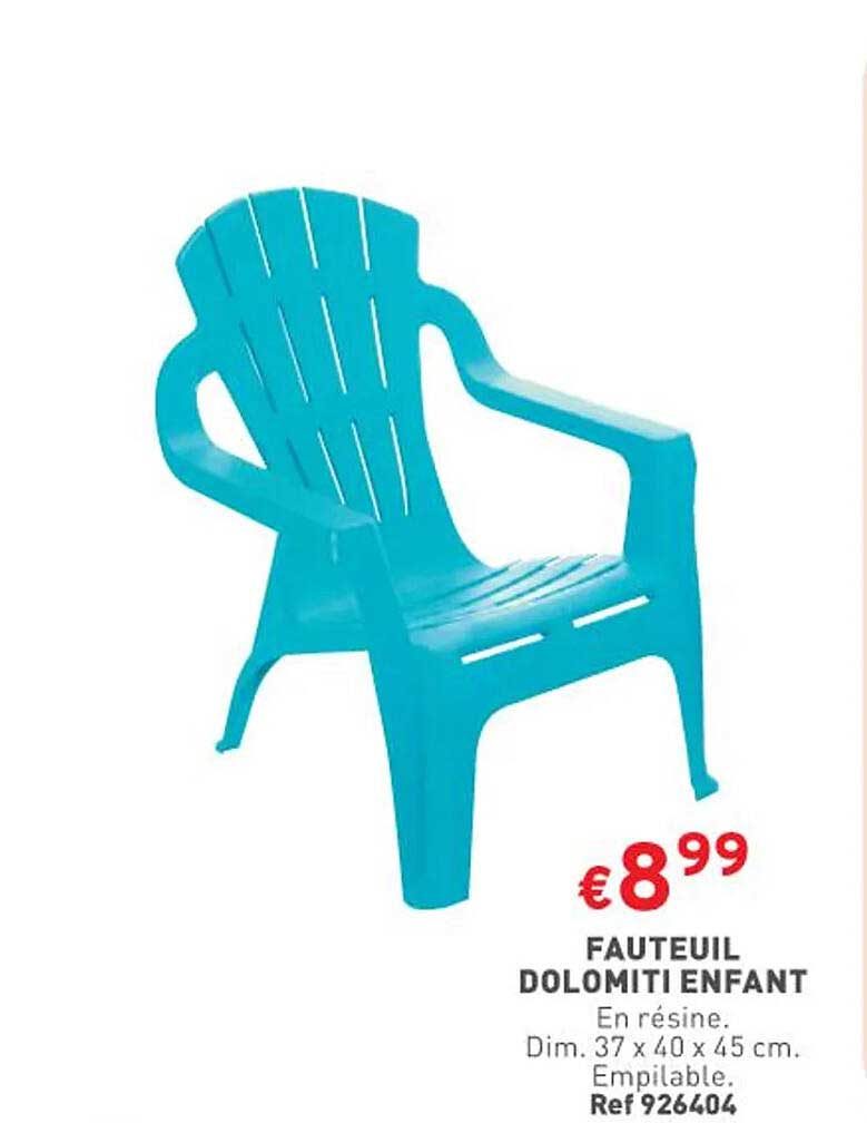 fauteuil dolomiti enfant