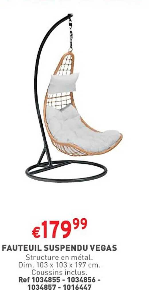 fauteuil suspendu vegas