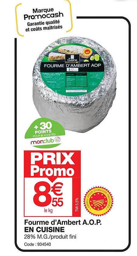 fourme d'ambert a.o.p. en cuisine